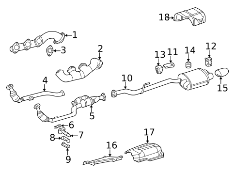 Exhaust Manifold for 2003 Mercedes-Benz SLK320 #0