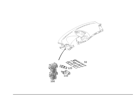 Fuse Box Interior for 2001 Mercedes-Benz C240 #0
