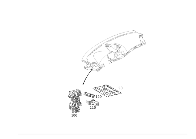 2035450900 - Electrical Equipment and Instruments: Designation Strip for Mercedes-Benz: 180C, C230, C240, C280, C32 AMG, C320, C350, C55 AMG Image image