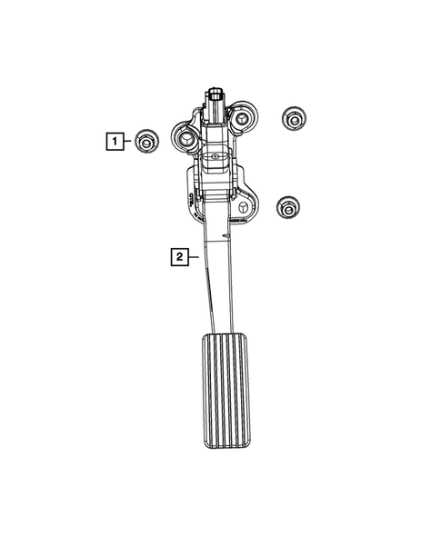 Accelerator Pedal for 2017 Jeep Compass #0