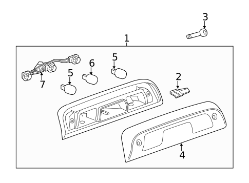 High Mount Lamps for 2014 GMC Sierra 1500 #0