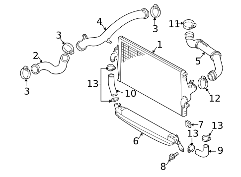 Intercooler for 2005 Volvo V70 #0