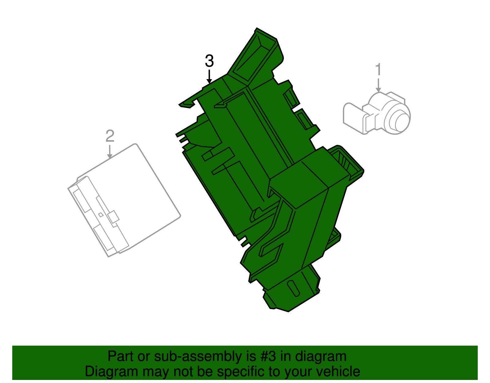 Mount Bracket - BMW (66336873410)