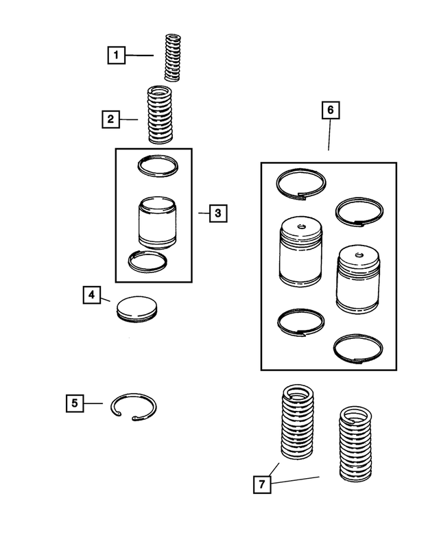 4567575 - Automatic Transaxle 4 Speed: Accumulator Spring for Mopar Image image