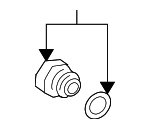 ZZ9032236 - Steering: Pressure Hose Connector for Mazda: B3000 Image
