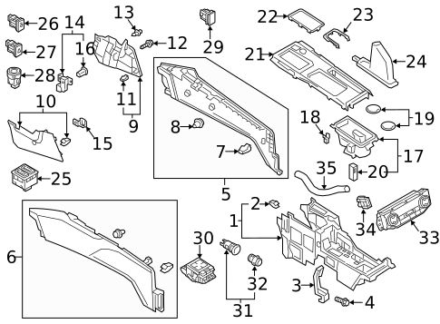Center Console for 2007 Mitsubishi Outlander #0