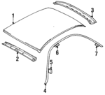 30013525 - Body: Roof Panel for Chevrolet: Metro Image