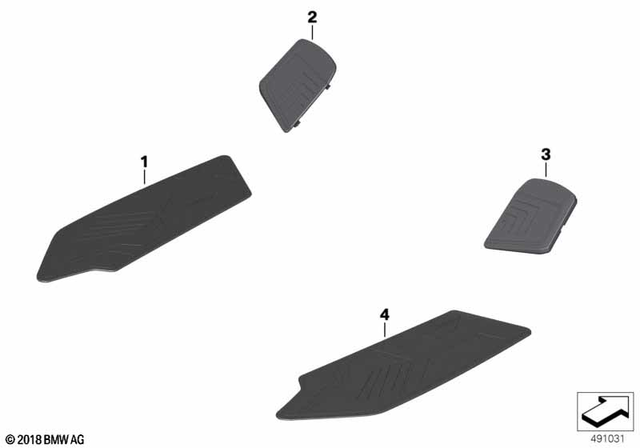 46638559391 - Frame and Mounting Parts: Cover for Running Board Center Left -  for BMW-Motorrad Image image