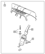 5016511AA - Mopar Accessories - Component Parts: Cargo Tie Down Strap for Mopar Image