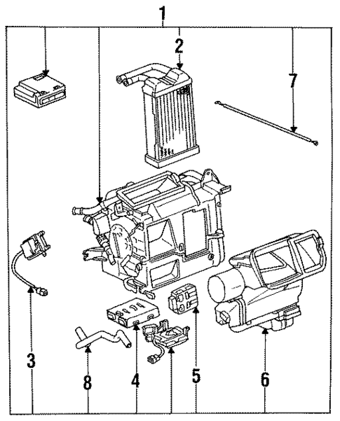 Heater for 1990 Toyota Celica #0