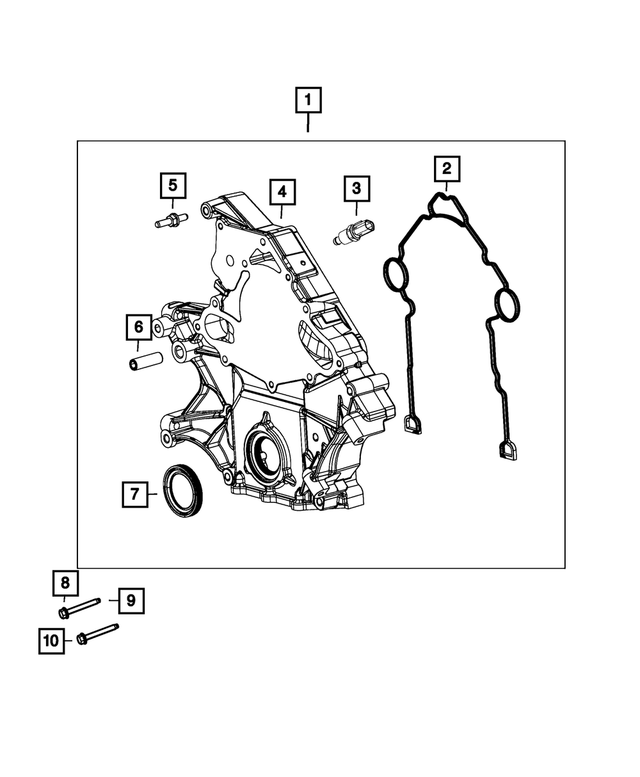 6102184AA - 6.2L Gas; Engine: Hex Head Bolt And Coned Washer, Mounting for Mopar Image