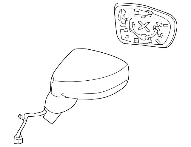 Mirror Assembly - Nissan (K6302-6HT1B)