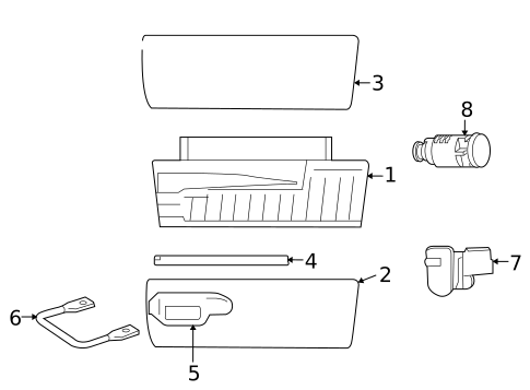 Glove Box for 2009 Dodge Viper #0