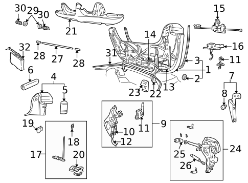 Storage Compartment for 2001 Saab 9-3 #0