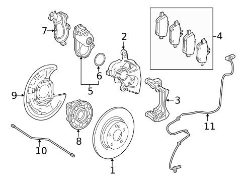 Parking Brake for 2018 Mercedes-Benz GLA 45 AMG&reg; #1