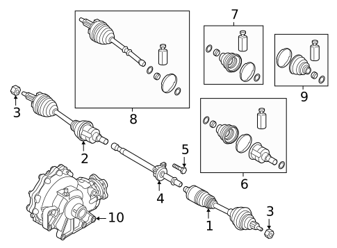 Carrier & Front Axles for 2023 Genesis GV70 #0
