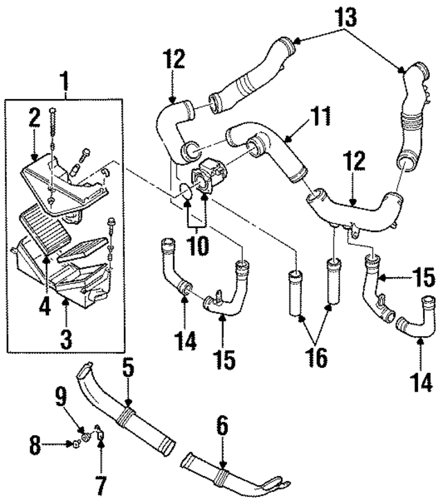 1657630P15 - : Duct for Nissan: 300ZX Image