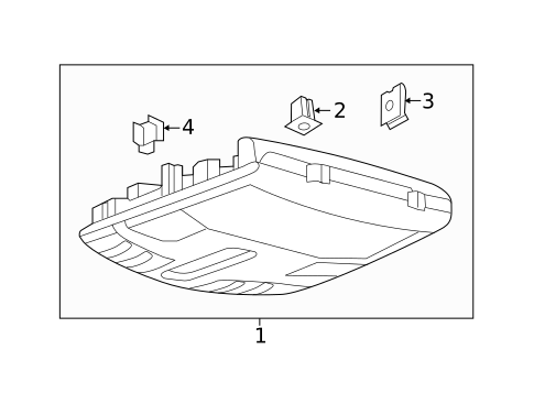 Overhead Console for 2018 Lincoln MKX #0