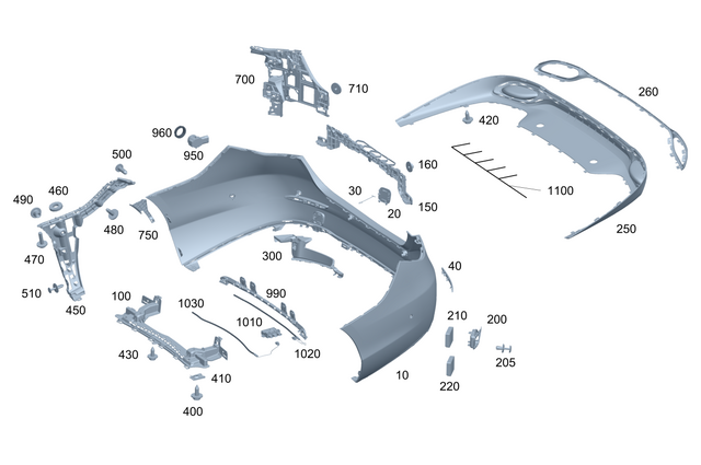 2068854903 - Retrofits: Trim, Bumper for Mercedes-Benz: 300C, 300CD, C300, C43 AMG, C63 AMG S E Performance, CLE300, CLE450, CLE53 AMG Image image