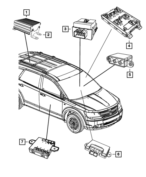 Keys, Modules and Engine Controllers for 2014 Dodge Journey #0