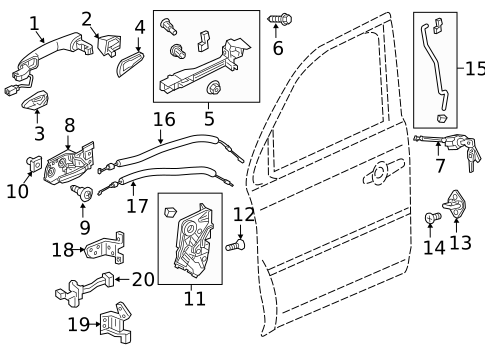 Front Door for 2024 Honda Passport #0