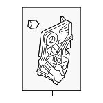 72110T5RA31 - Body: Lock Assembly for Honda: Fit, HR-V, Passport, Pilot, Ridgeline Image