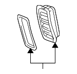 4D081989910J - Body: Air Vent Grille for Audi: A8 Quattro, S8 Image