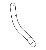 25213R90007 - : Upper Hose for Honda: Crosstour, Insight Image