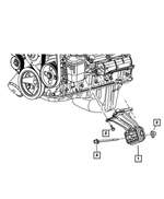 6508081AA - 5.7L Gas; Engine: Hex Flange Head Bolt for Mopar Image