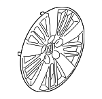 44733TK8A10 - : 2014-2017 Honda Odyssey - Trim Wheel (17X7J) for Honda: Odyssey Image