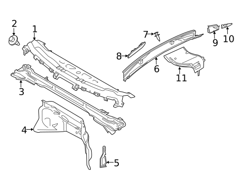 Cowl for 2019 Ford Transit-150 #0