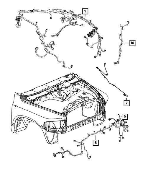 Wiring-Headlamp to Dash for 2017 Ram 1500 #0