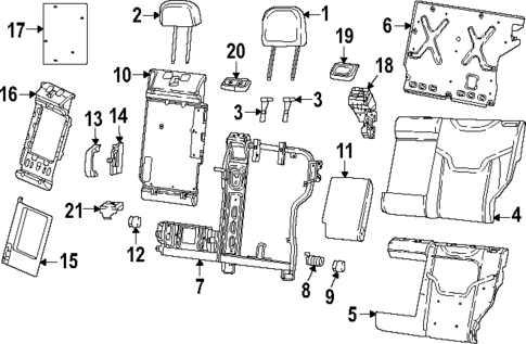 Rear Seat Components for 2025 Dodge Hornet #0