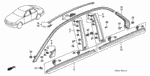 72933SP0003 - Interior/Bumper: SCREW, CENTER PILLAR GARNISH for Acura Image
