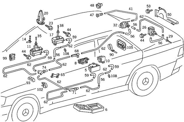 8008075 - Vacuum System: Actuator for Mercedes-Benz Image image