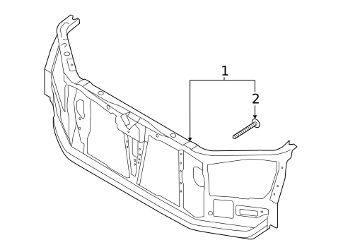 Radiator Support for 2021 Ford Ranger #0