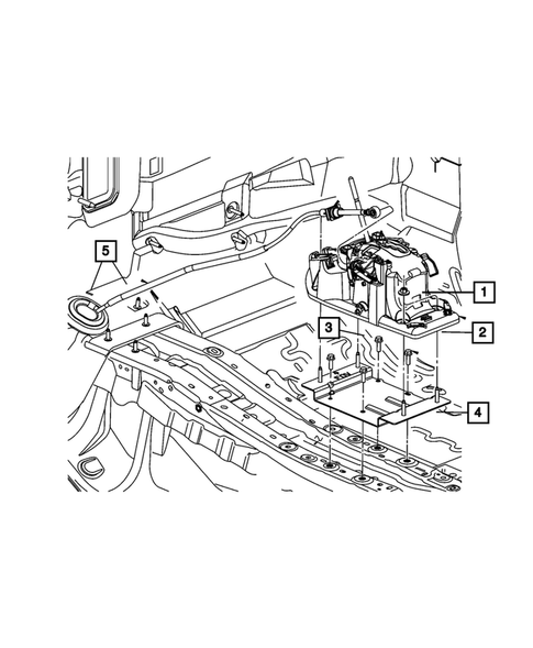 Gearshift Controls for 2007 Chrysler Sebring #3