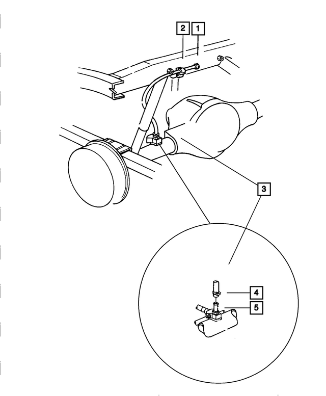 6032633AB - Rear Axle: Vent Tube Clip for Mopar Image