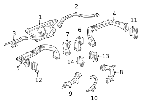 Ducts for 2023 GMC Sierra 3500 HD #0