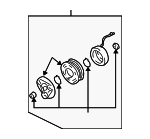 MR958859 - : Clutch &amp; Pulley for Mitsubishi: Eclipse, Endeavor, Galant Image