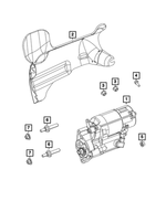 R5035322AC - Electrical: Engine Starter, Remanufactured for Dodge: Durango | Jeep: Grand Cherokee Image