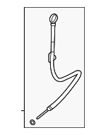 LR121375 - Engine: Dipstick for Land Rover: Defender 110, Defender 130, Defender 90, Discovery, Range Rover, Range Rover Sport Image