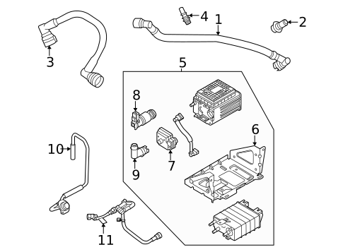 Crankcase Ventilation System for 2021 Ford F-250 Super Duty #0