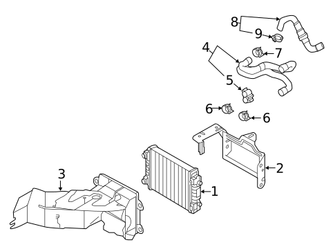 Radiator & Components for 2014 Volkswagen Beetle #1