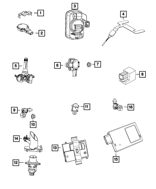 68100476AA - Electrical: Sensor Clip for Mopar Image