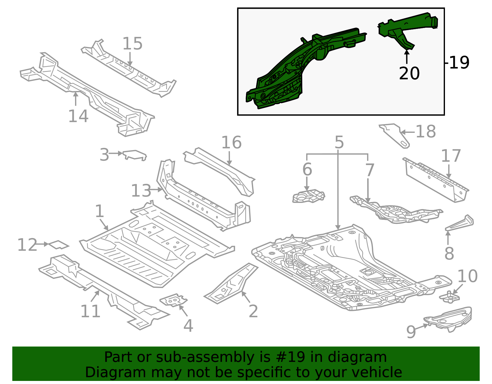 57602-F6900 - High-Quality Frame Side Member Assembly for 2022-2025 ...