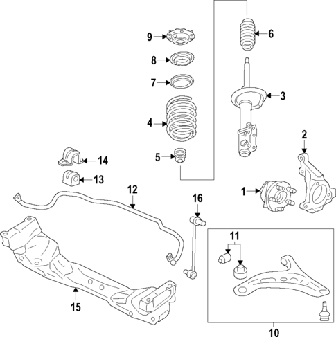 Suspension Components for 2023 Toyota GR86 | OEM Parts Online