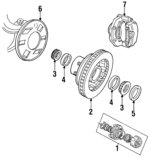 4089021 - Brakes: Lock Hub Assembly for Dodge: D100, D150, D250, D350, Ramcharger, W100, W150, W250, W350 Image