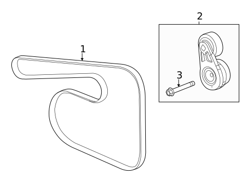Belts & Pulleys for 2015 Chevrolet Malibu #0