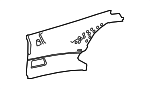 21769089023E51 - Body: Upper Quarter Trim for Mercedes-Benz Image